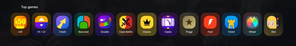 Principais Jogos na CSGOFast – Jogue Crash, Case Battle, Roleta, Slots e mais